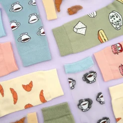 Chaussettes Transparentes Café