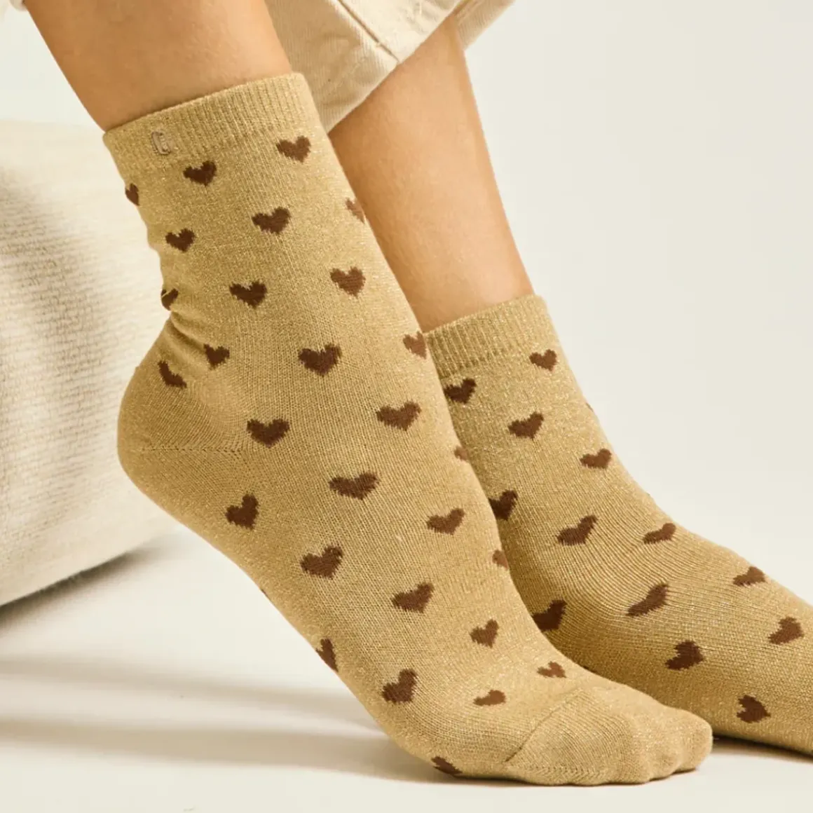 Coffret de 7 Chaussettes Coeur Paillettes