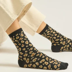 Coffret de 7 Chaussettes Léopard Paillettes