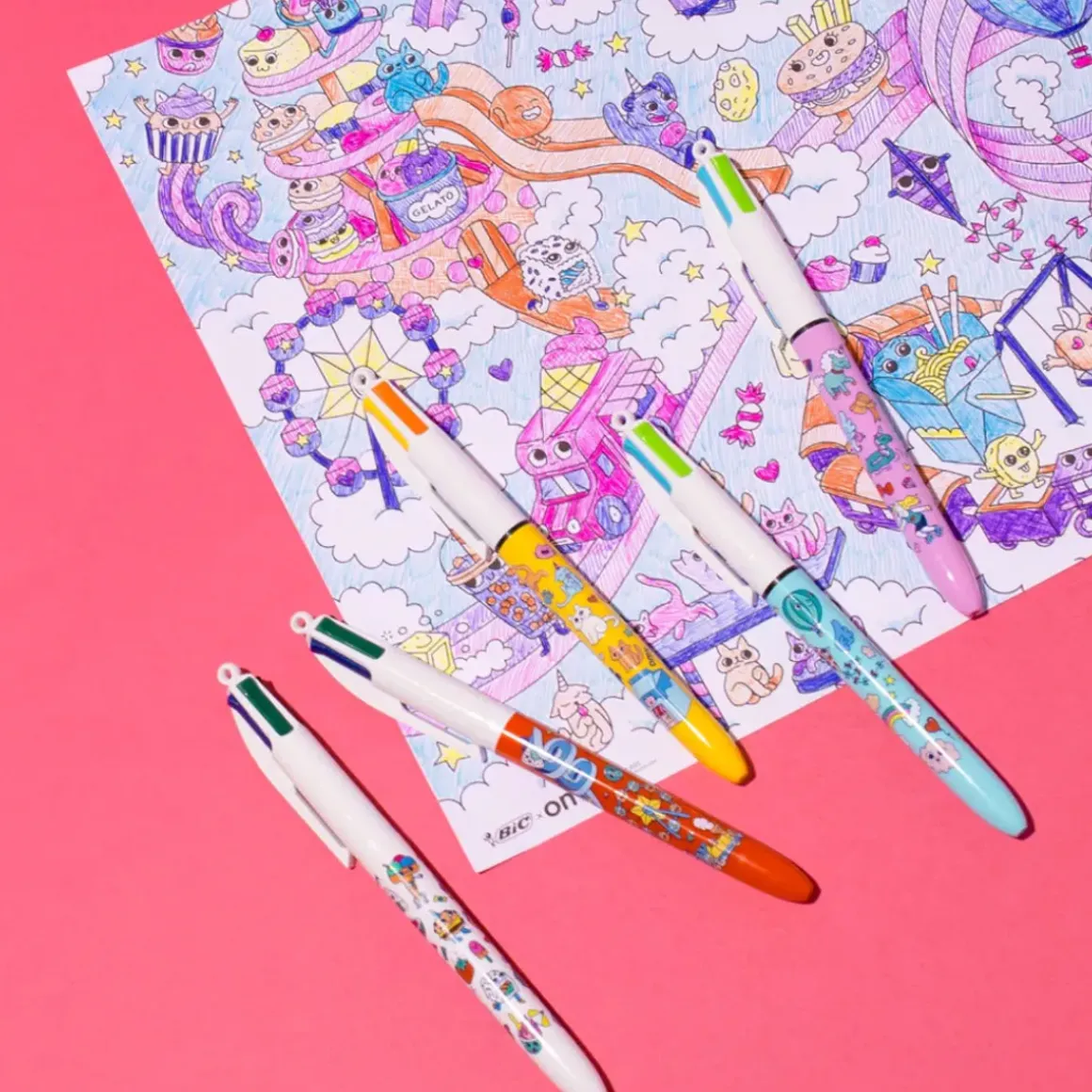 Coffret 5 Stylos Kawaii