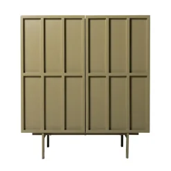 Commode / Buffet - 80 x 40 x 89 cm - Vert Olive