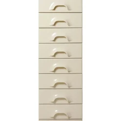 Commode 8 Tiroirs - Crème