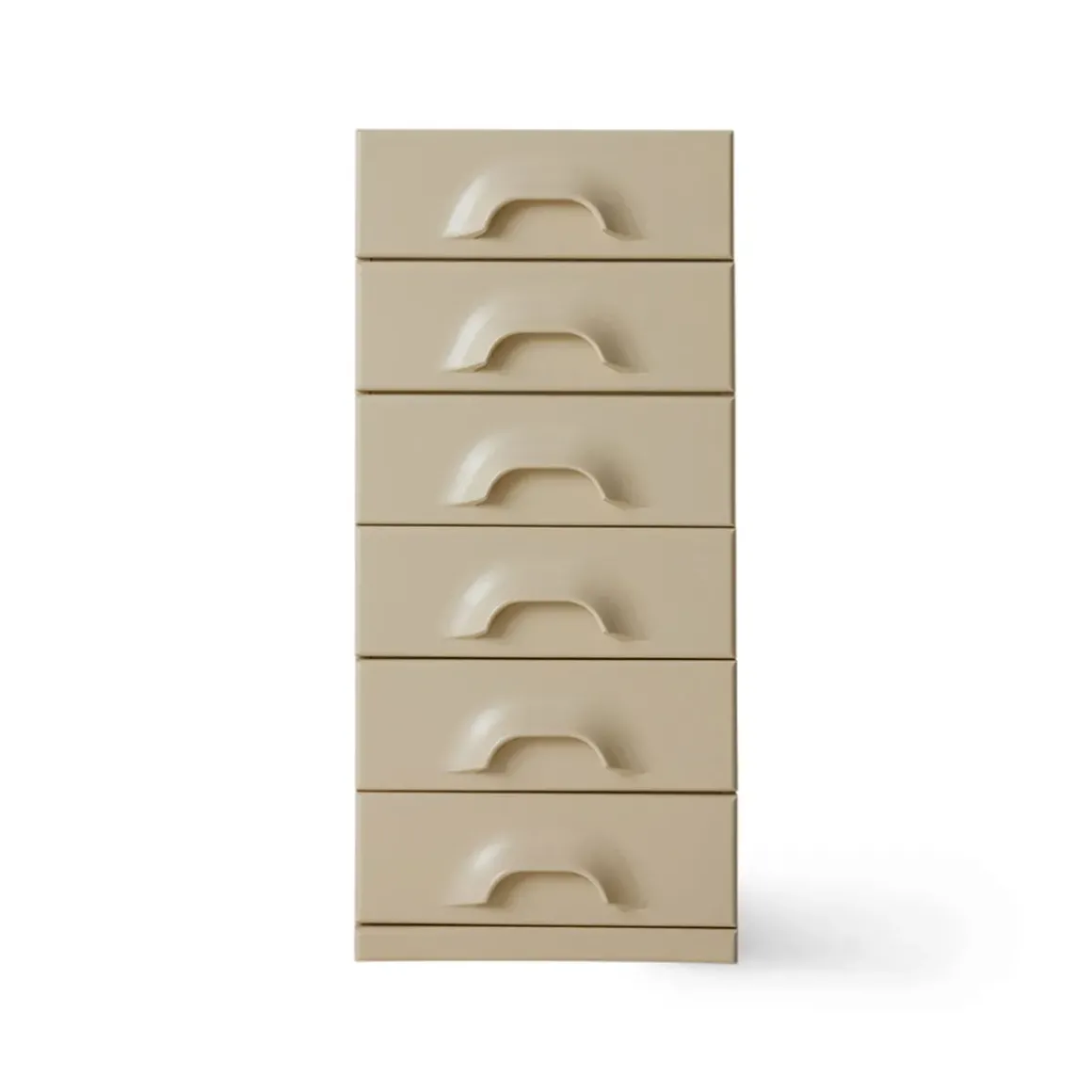 Commode 6 Tiroirs - 45 x 40.5 x 97.5 cm - Crème