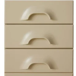 Commode 6 Tiroirs - 45 x 40.5 x 97.5 cm - Crème