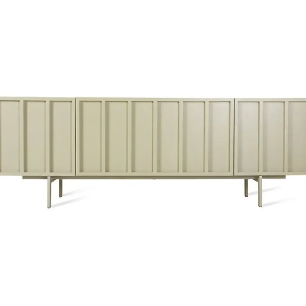 Console / Meuble télé - 159,5 x 40 x 55 cm - Vert Olive