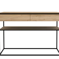 Console Monolit en chêne noir - l 122 cm