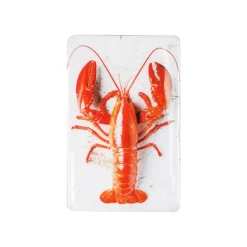 Décoration murale Homard Rouge / fond blanc - 20 x 29 cm