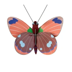 Décoration murale Papillon Delias en carton recyclé