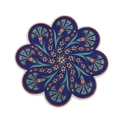 Dessous de Plat en céramique - Bleu foncé et Violet