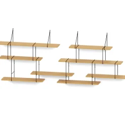 Etagère Link duo set 2 Système Chêne/Noir