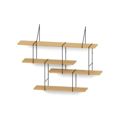 Etagère Link set 1 Système - Chêne/Noir