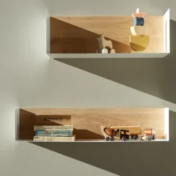Etagère U en chêne - 70 x 15 cm