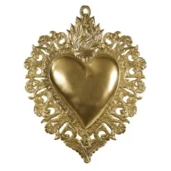 Exvoto Coeur Maria Or Grand Or