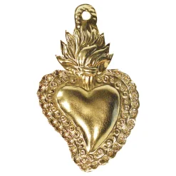 Exvoto Coeur Mini Ardent Or