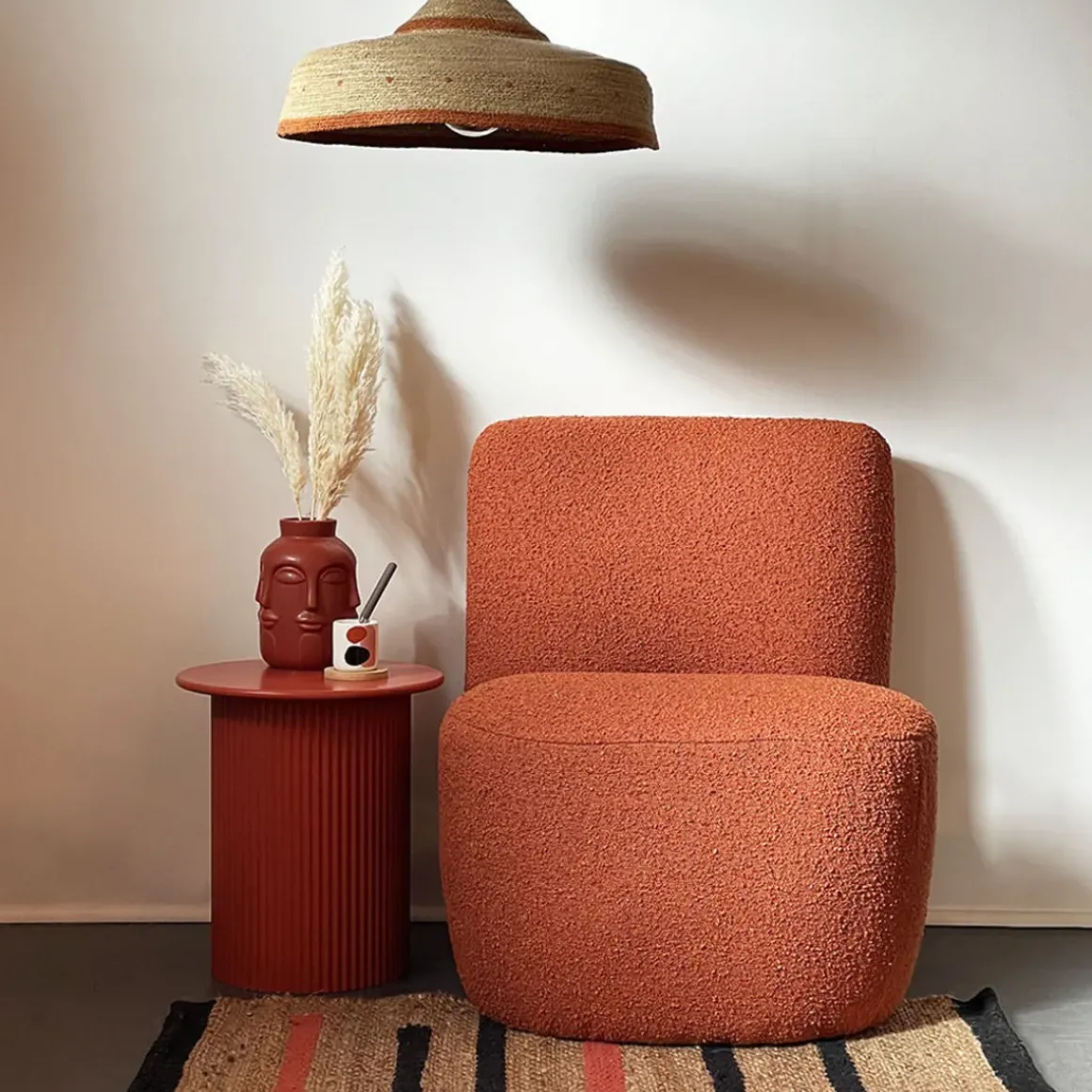 Fauteuil Eve Tissu Bouclette