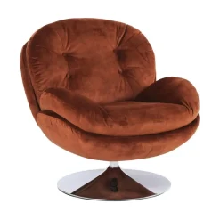Fauteuil Memento en velours - 81 x 86 x 83 cm - Fox
