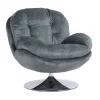 Fauteuil Memento en velours - 81 x 86 x 83 cm - Pétrole