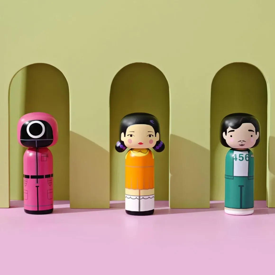 Figurine en bois Kokeshi - Joueur 456 - Squid Game