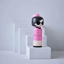Figurine en bois Kokeshi Sketch.inc Jackie - 16.5 cm