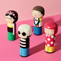 Figurine en bois Kokeshi Sketch.inc Andy - 14.5 cm