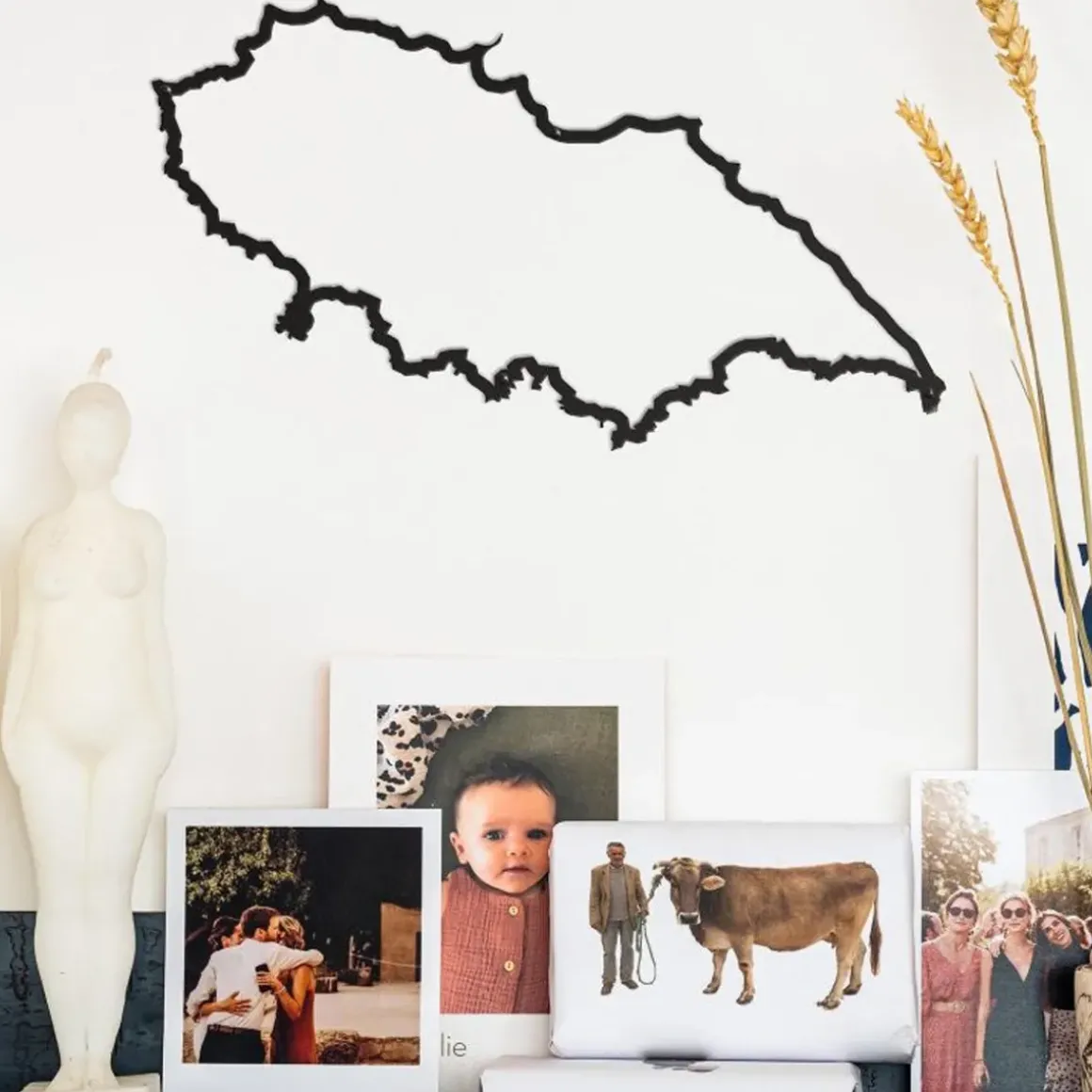 Frise décorative Île d'Yeu - Noir - 50 cm