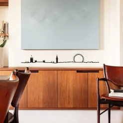 Frise décorative Londres noir