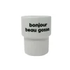 Gobelet en porcelaine - Bonjour Beau Gosse