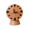 Horloge Rétro en céramique - h 20,8 cm - Pêche