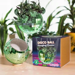 Jardinière suspendue Disco Ball - Vert