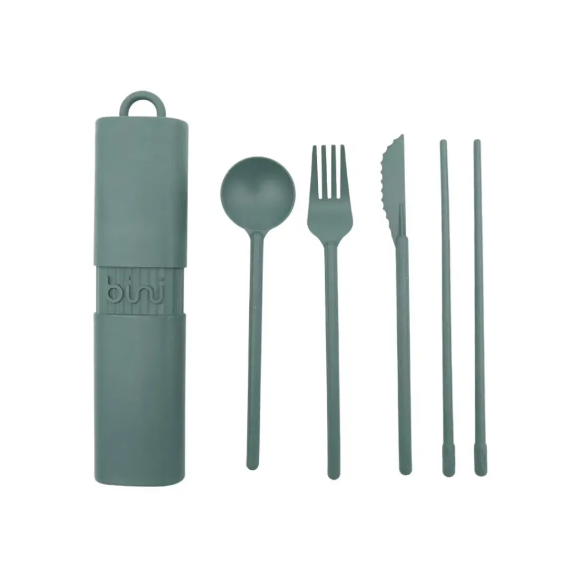 Kit de couverts réutilisables et nomades en matière biosourcée