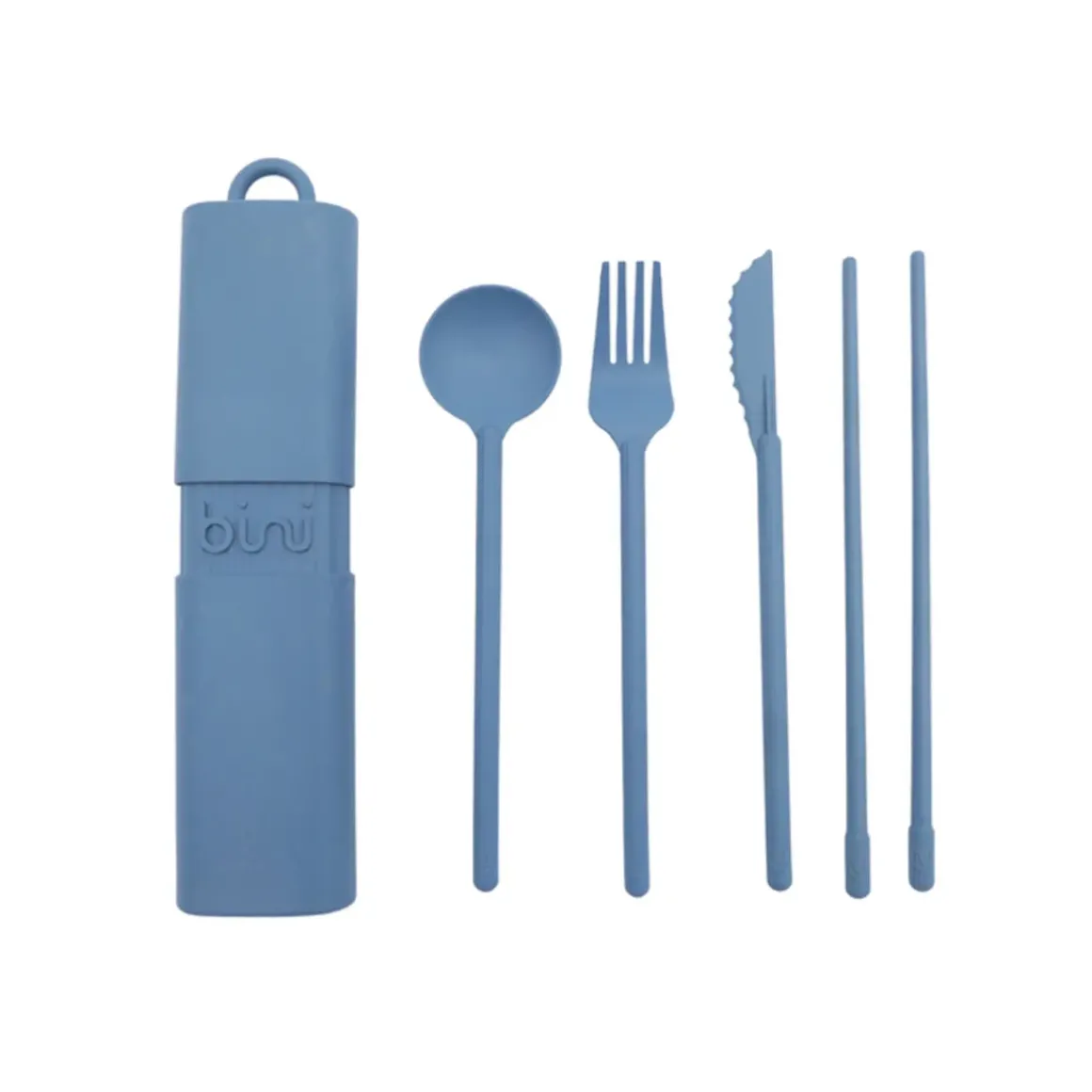 Kit de couverts réutilisables et nomades en matière biosourcée