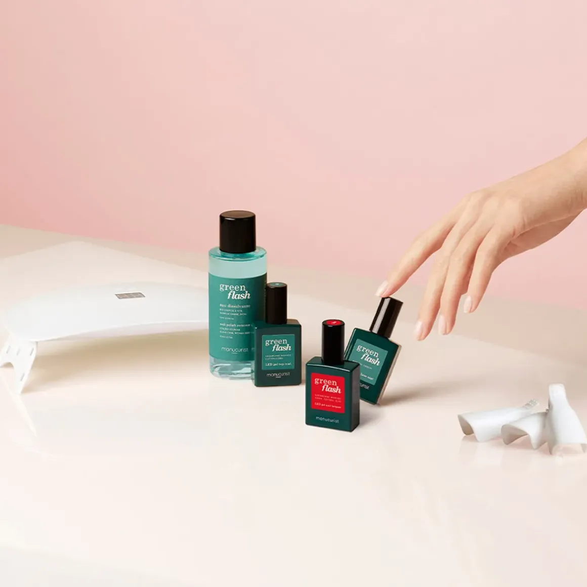 Kit Green Flash - Vernis semi permanent - Poppy Red