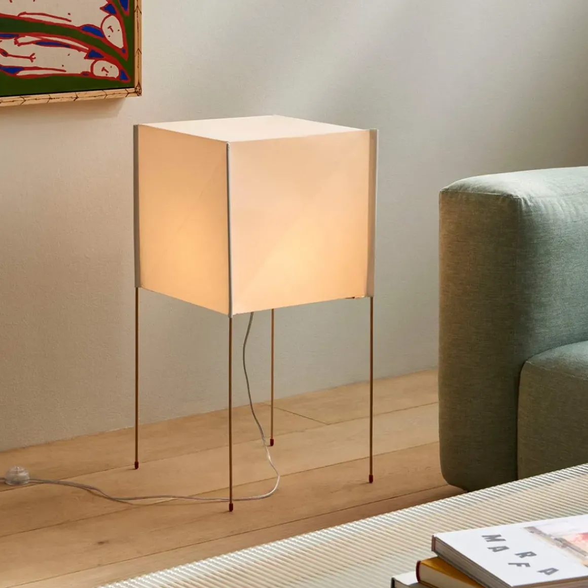Lampadaire Paper Cube - 36 x 36 x h 74 cm