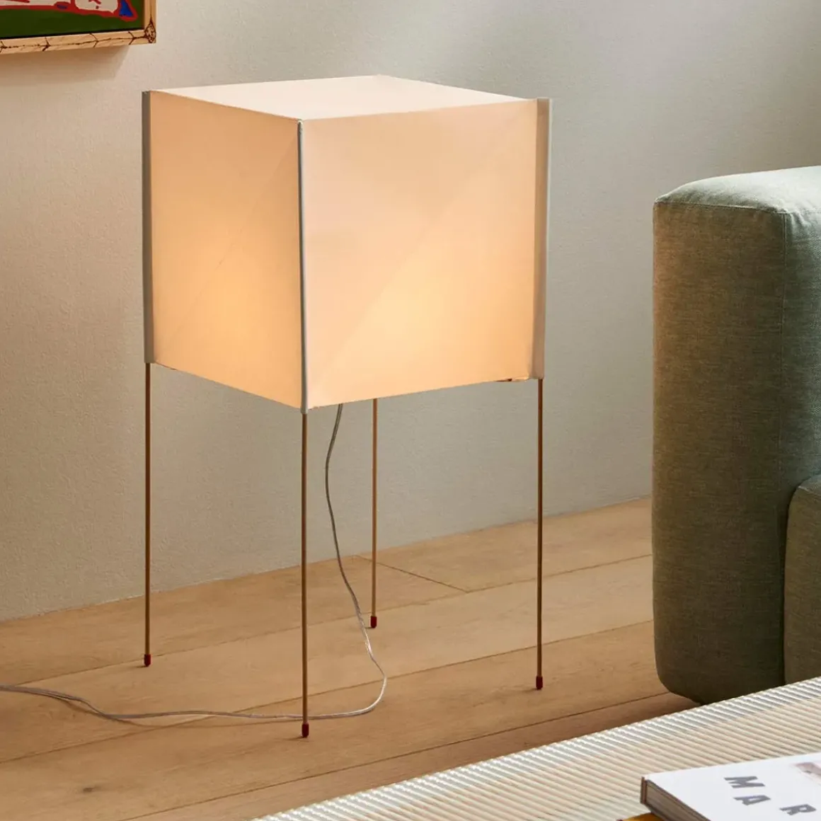 Lampadaire Paper Cube - 36 x 36 x h 74 cm