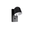 Lampe De Lit Ho Ip20 Acier Peint - 23 cm x 13 cm x 21 cm - Noir