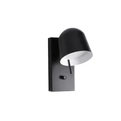 Lampe De Lit Ho Ip20 Acier Peint - 23 cm x 13 cm x 21 cm - Noir