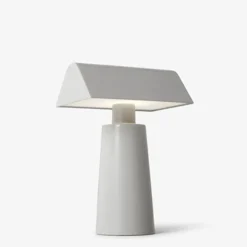 Lampe de table Caret MF1 H 22cm - Gris soie