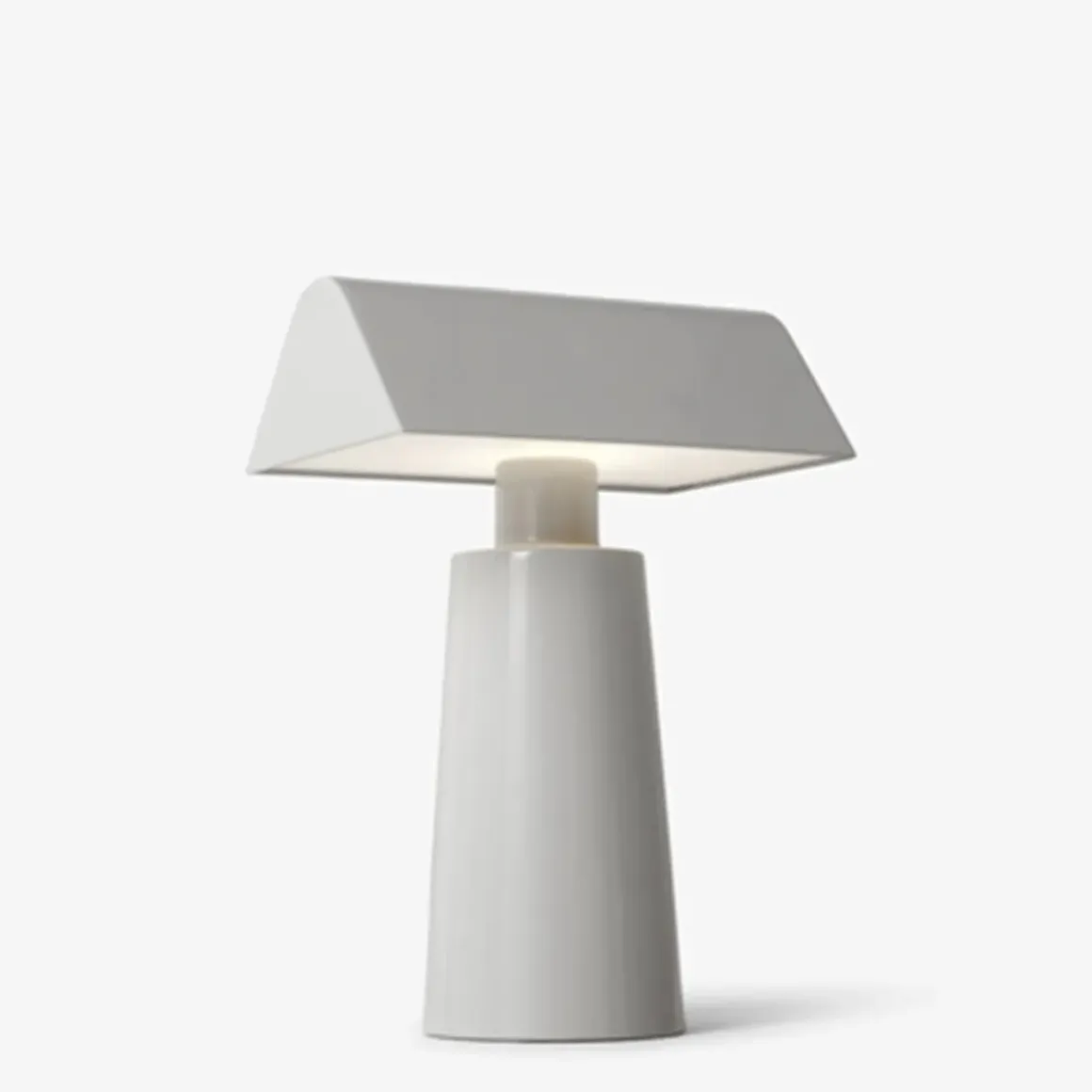 Lampe de table Caret MF1 H 22cm - Gris soie
