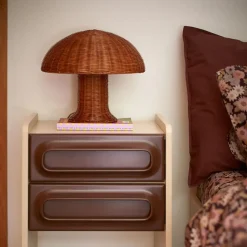 Lampe De Table Rotin - ? 34 cm x 30 cm