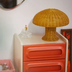 Lampe De Table Rotin - ? 34 cm x 30 cm