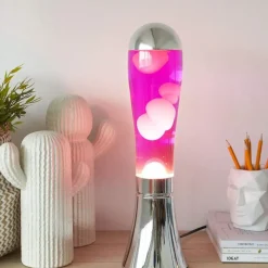 Lampe Lava Magma Argenté