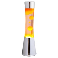 Lampe à lave - Orange / Argent