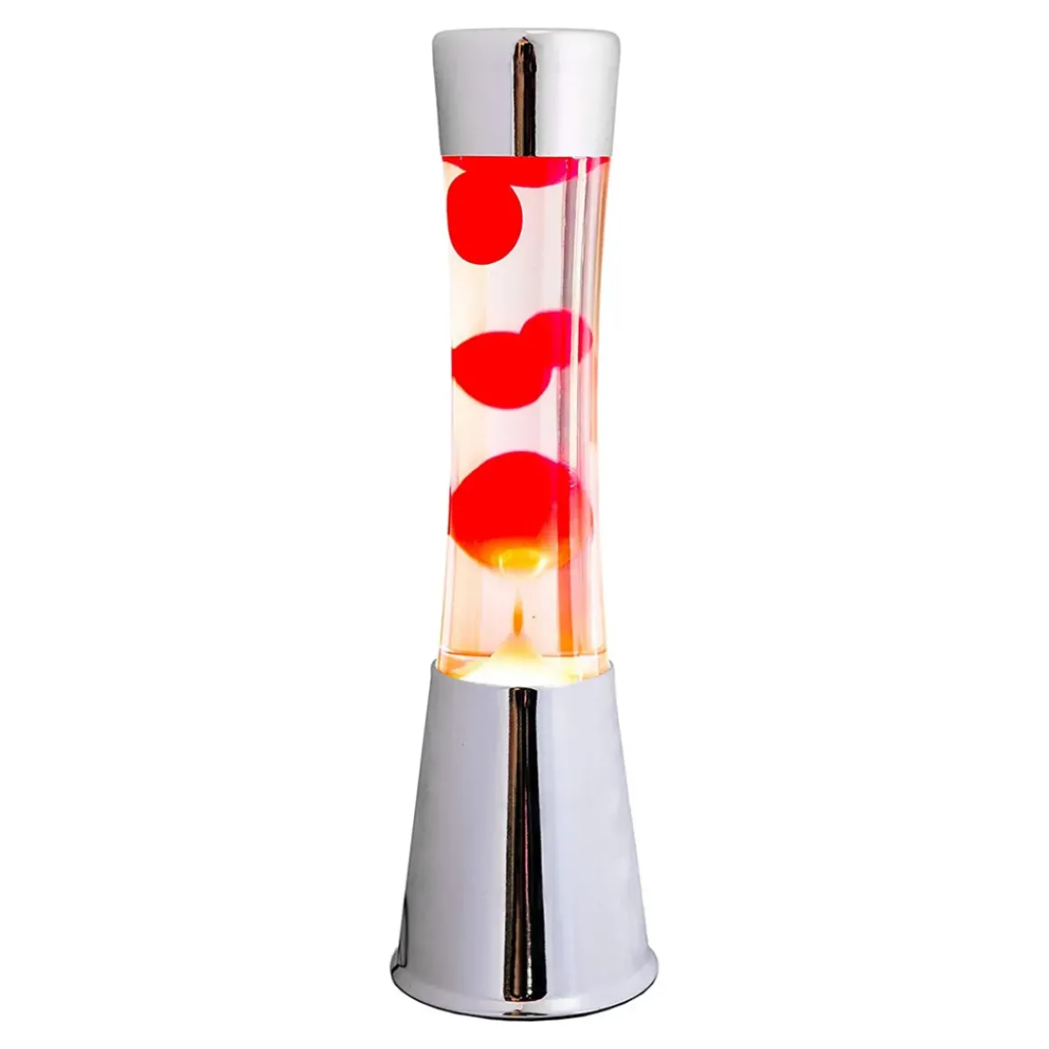 Lampe à lave - Rouge / Argent