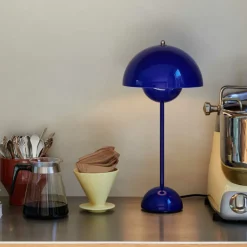 Lampe à poser Flowerpot VP3 - Bleu Cobalt