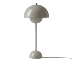 Lampe à poser Flowerpot VP3 by Verner Panton - Gris beige
