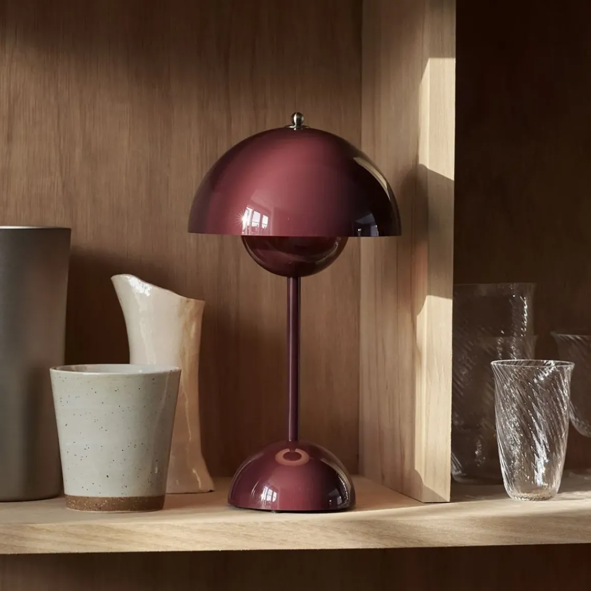 Lampe à poser Flowerpot VP9 Sans fil - Dark Plum