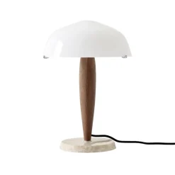 Lampe à poser Herman SHY3 - Noyer u0026 Marbre Crème