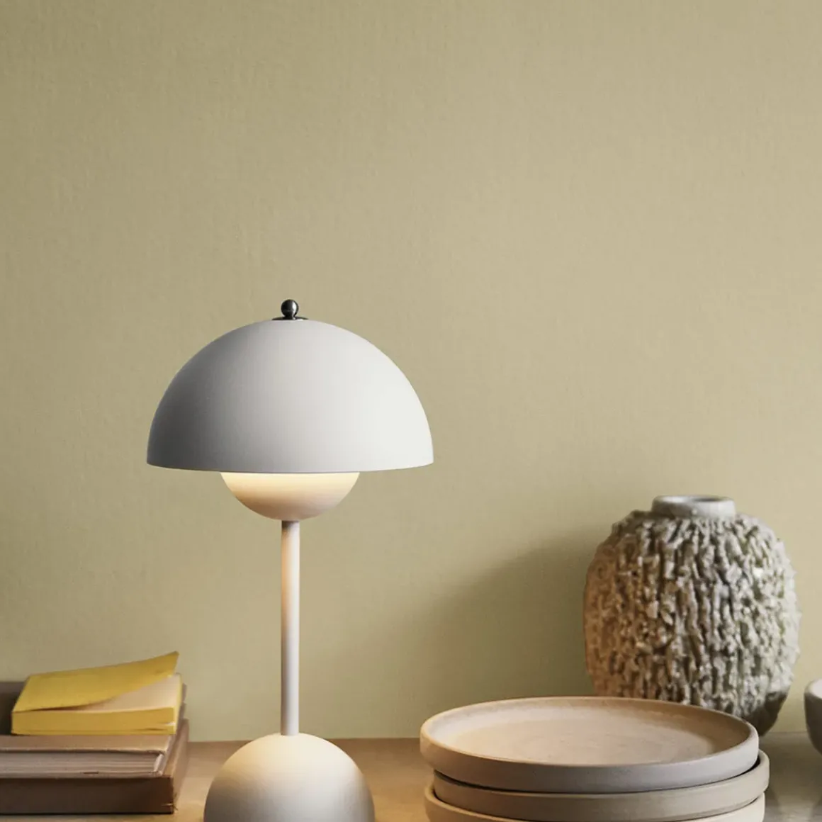 Lampe à poser Sans Fil Flowerpot VP9 - Blanc Mat