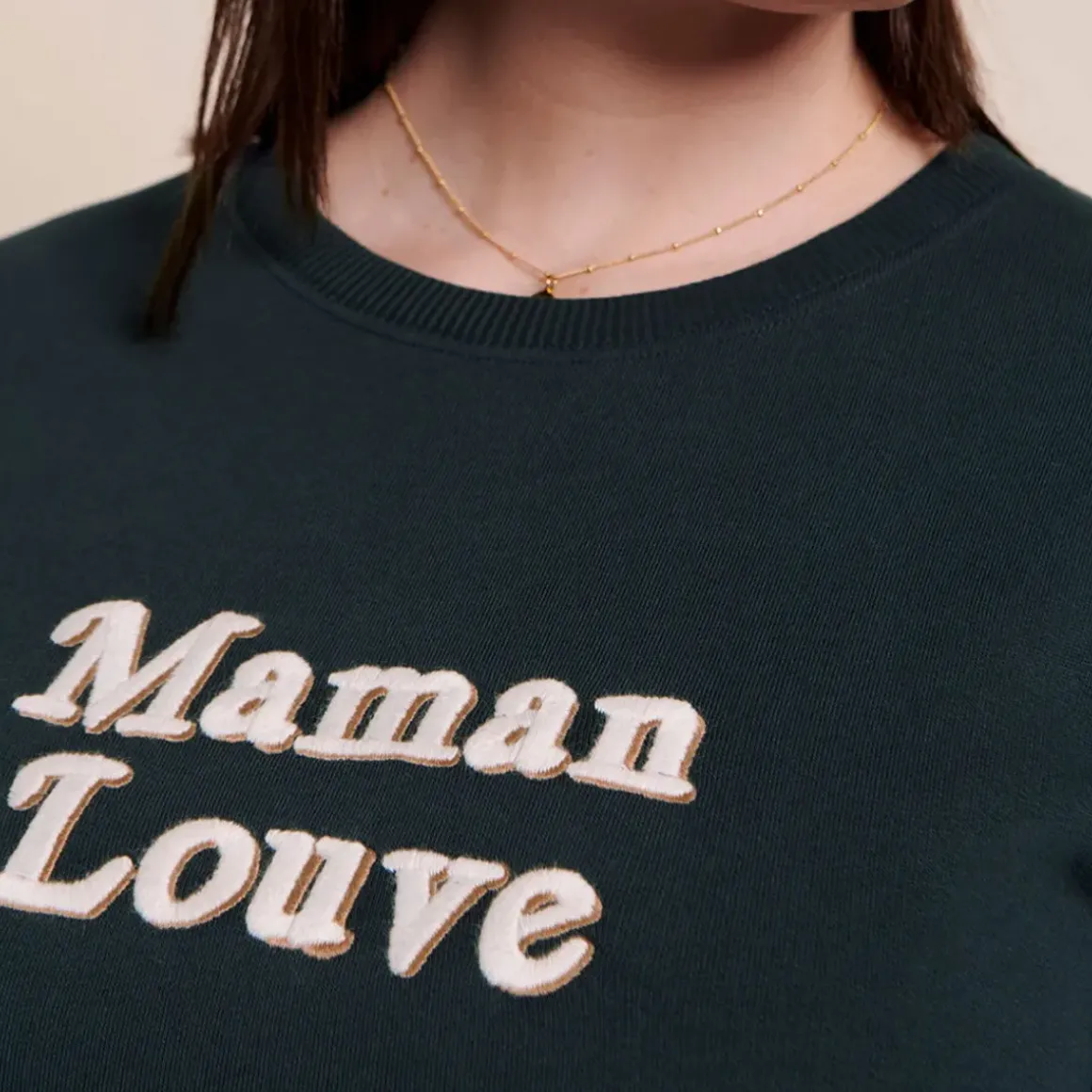 Le Sweat Maman Louve - Charbon