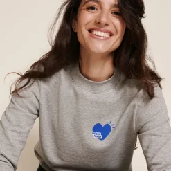 Le Sweat We Are Family Femme - Gris